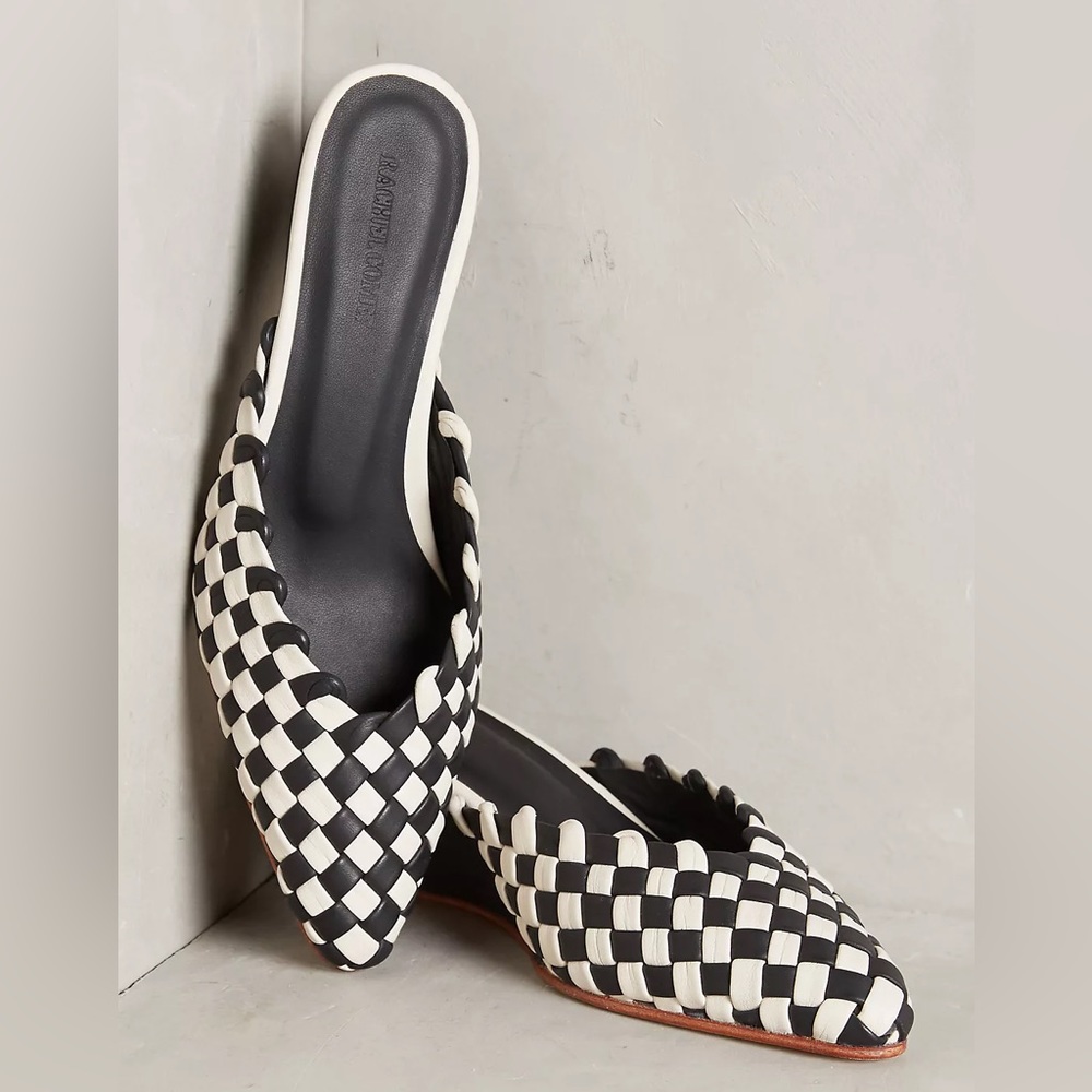 Rachel Comey Simone Woven Wedge Mules - Size 7.5